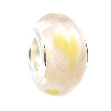 Hjerte glas led i rosa