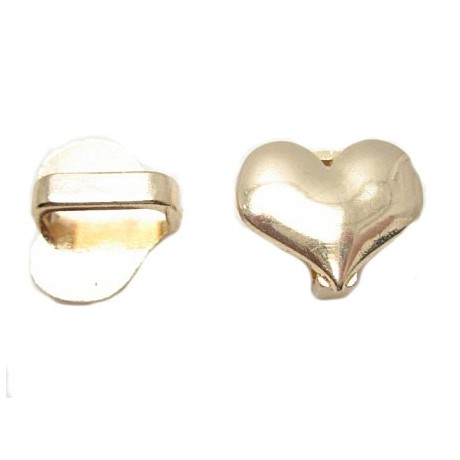 Slide guld hjerte 17,5 / 10 x 5