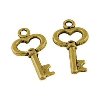 Nøgle 16 mm guld - 6 stk