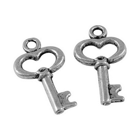 Nøgle 16 mm sølv - 6 stk