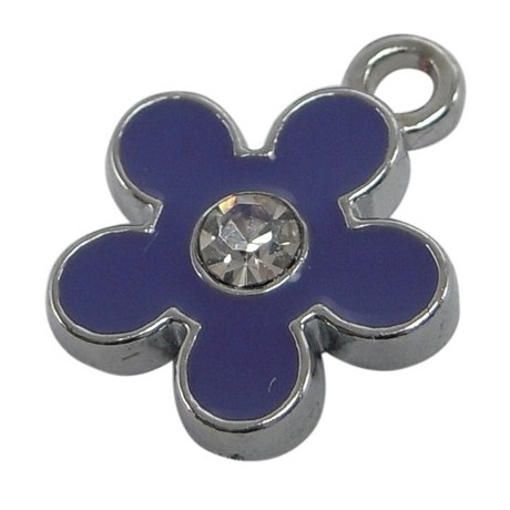 Blomst med sten 15 mm - 2 stk