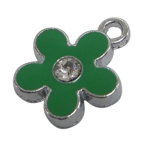 Blomst med sten 15 mm - 2 stk