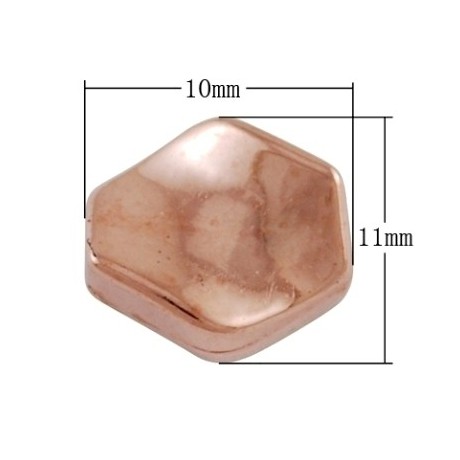 Twistet perle rosenguld 11/1 - 12 stk