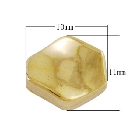 Twistet perle guld 11/1 - 12 stk