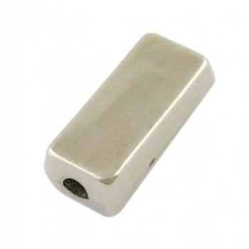 Sølv perle 13 mm - 15 STK