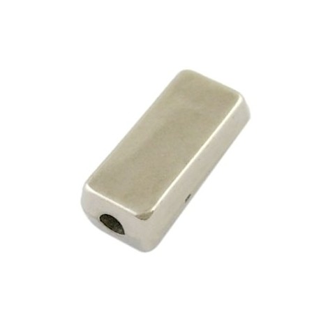 Sølv perle 13 mm - 15 STK