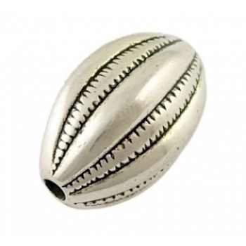 Sølv perle med mønster 18 /...