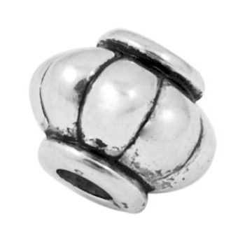 Sølv perle 10 / 3  mm - 10 STK