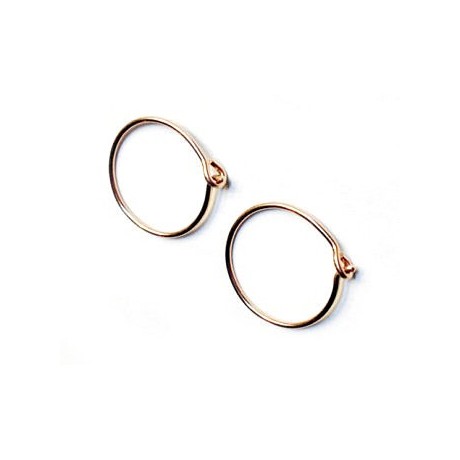 Creol rosen guld belagt 20 mm - 2 PAR