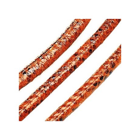 Randsyet  / kantsyet IMIT slange Brun / sort 6 mm - 1 m - SUPERTILBUD
