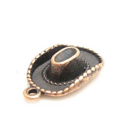 Cowboyhat 23 mm Antik rød kobber