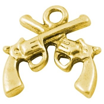 Pistol guld 16 mm - 2 stk