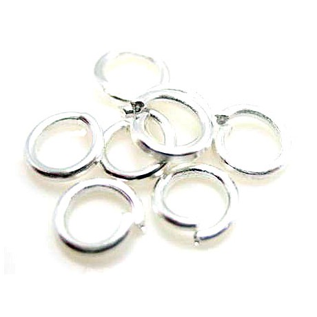 O-ringe sølv plate indv.3mm - 20 stk