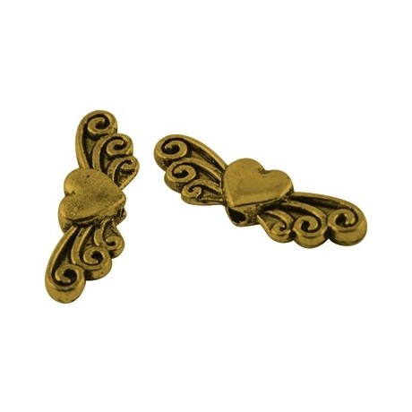 Vinger med hjerte Guld - 24 mm - 6 stk