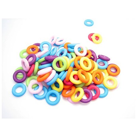Plast ringe 9 mm / 5 mm - 90 - 100 stk