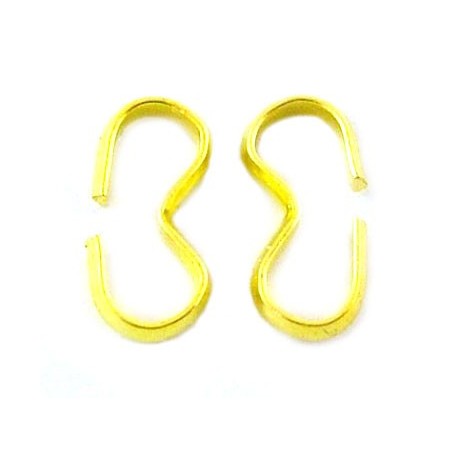 Forbindelses led guld - 14 mm - 10 stk