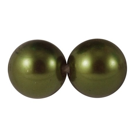 Julekugle 14mm -Grøn - 6 stk