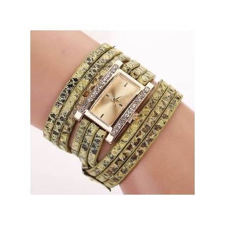 Smykke ur - 3 længder  grøn/sort - 48 ~ 56 cm