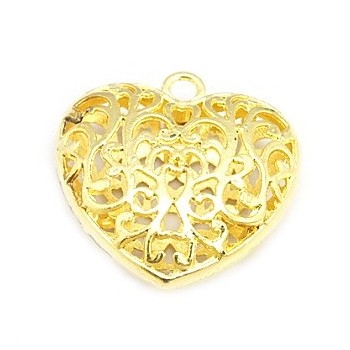 Smukt hjerte 35 mm Guld