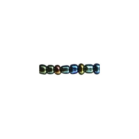 Seed bead  2 / 0,8 Grøn påfugl - 25 g