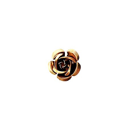 Metal rose COFFE  15/1 mm - 10 STK