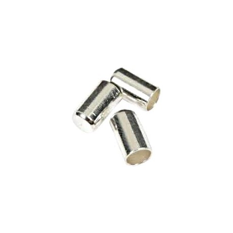 Enderør / prop sølv 4 mm - 2 stk