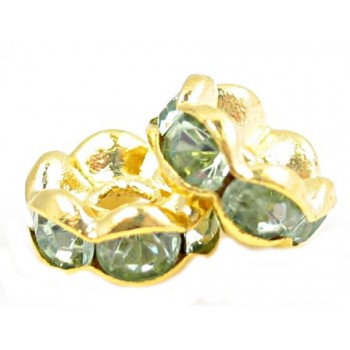 Guld rondel 6mm - mellem...