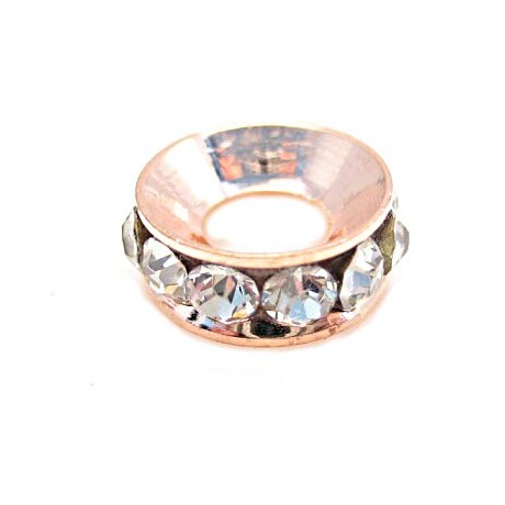 Led med stene klare / rosenguld