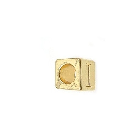 Bogstav  8 x 8 / 4,5 mm - Guld - I