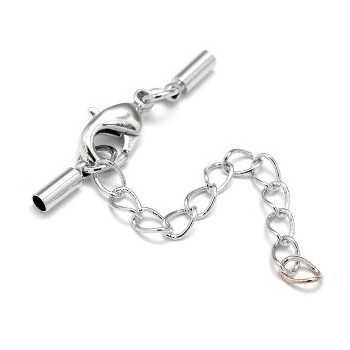 Låsesæt med enderør sølv...