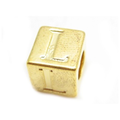 Bogstav  8 x 8 / 4,5 mm - Guld - L