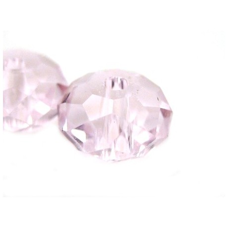 Swarovski a like facetteret rosa 6 mm - 4 stk