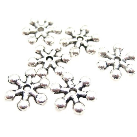 Mellem rondel sølv 7/1mm - 6 stk