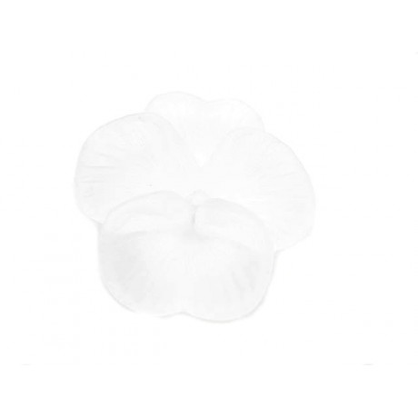 Stedmoder blomst frosted hvid 22mm - 2 stk