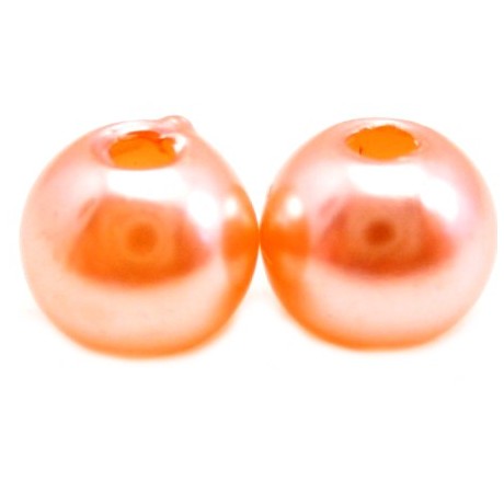 Voks perle 6 mm laks  - 15 stk
