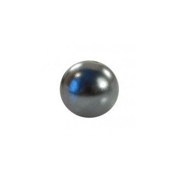 Voks perle 6 mm mørk grå -...