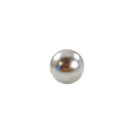 Voks perle 10 mm  grå  - 10 stk