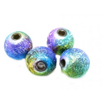 Silkebørstet regnbue perle...