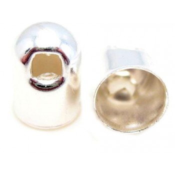 Enderør sølv pl. 4,2mm - 4 stk