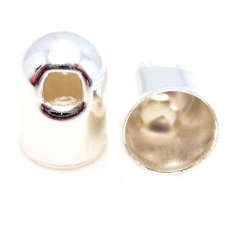 Enderør sølv pl. 4,2mm - 4 stk