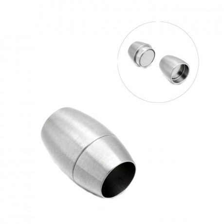 Stål lås børstet med magnet  8 mm hul