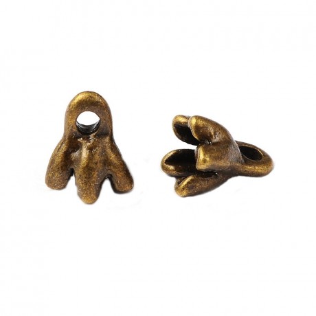 Ende Blomster perle 8 mm - 2 stk