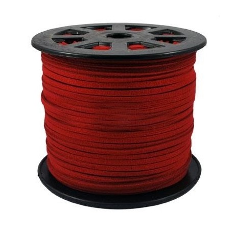 Ruskind im. 5,5 x 1,5 mm Rød - 1 m