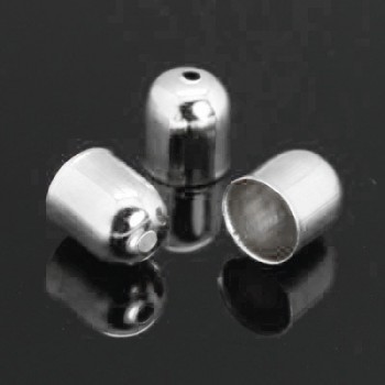 Enderør i sølv 7 / 5 mm -  6 stk