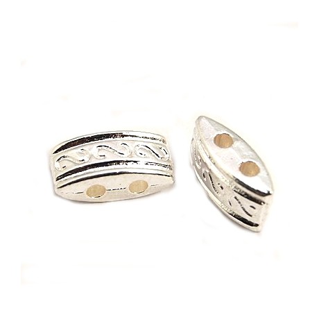 Super smart perle med 2 huller 10 mm - 8 stk