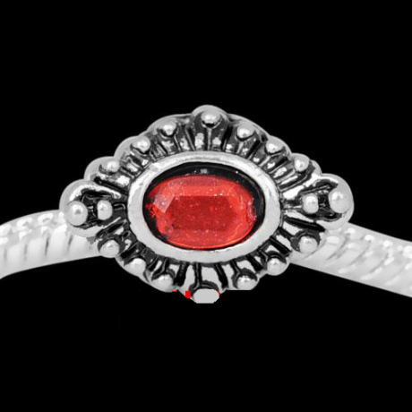 Smart charms / perle med rød sten