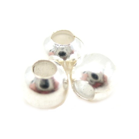 Sølv plate 4mm/1,5mm - 20 stk