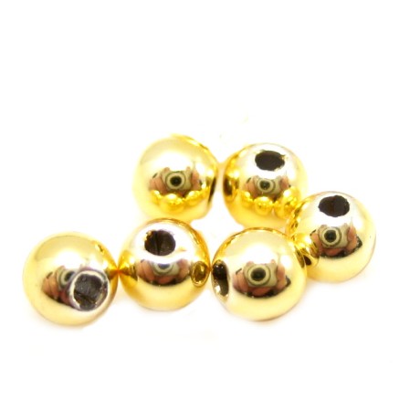 Voks perle 3 mm - guld - 40 stk