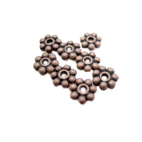 Mellem rondel kobber 5mm - 10 stk