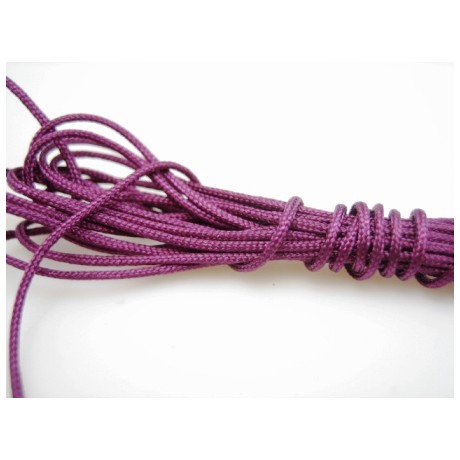 Midter knytte snor - lilla 0,8 mm tyk  - 10 M